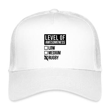 Rugby - Kinder Trucker-Cap - Weiß - Vorne
