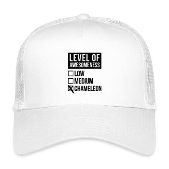 caméléon - Casquette trucker enfant - blanc - Devant