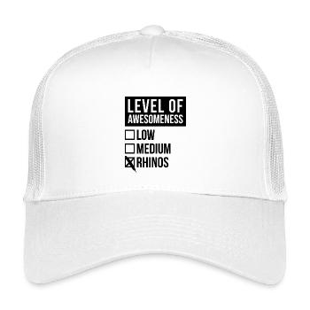 Nashorn - Kinder Trucker-Cap - Weiß - Vorne