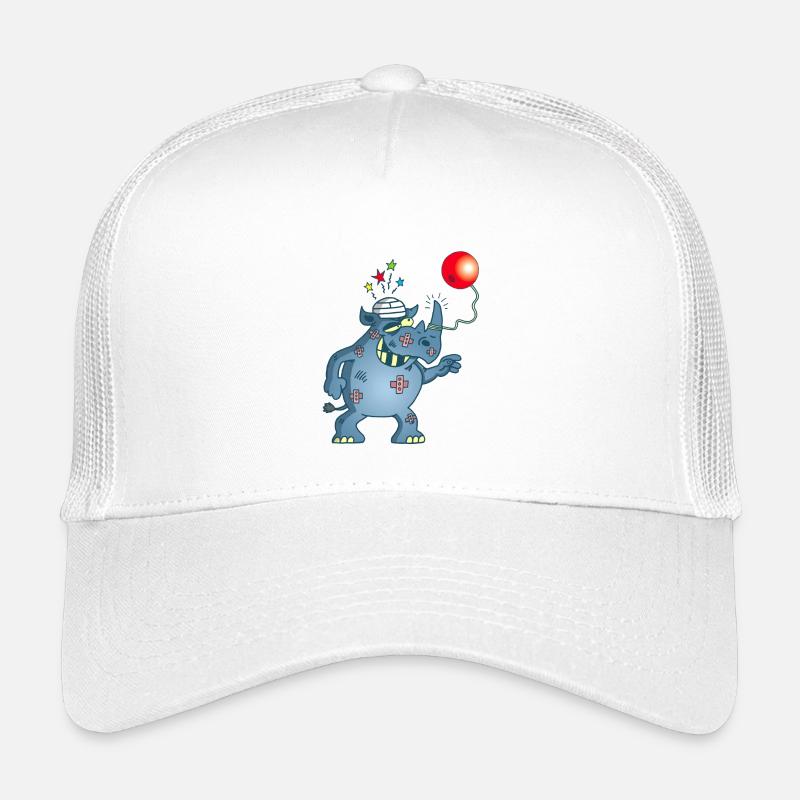 A rhinoceros plays bilboquet Kids’ Trucker Cap