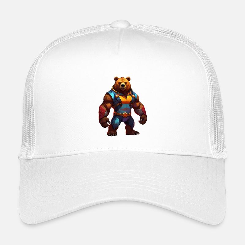 Futuristischer Bärenkrieger Kinder Trucker-Cap