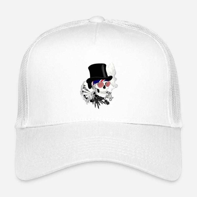 Skull mit rosa Sonnenbrille Kinder Trucker-Cap