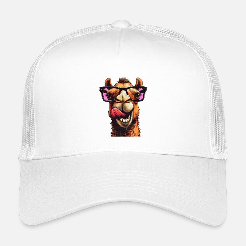 Kamel - Kinder Trucker-Cap - Weiß