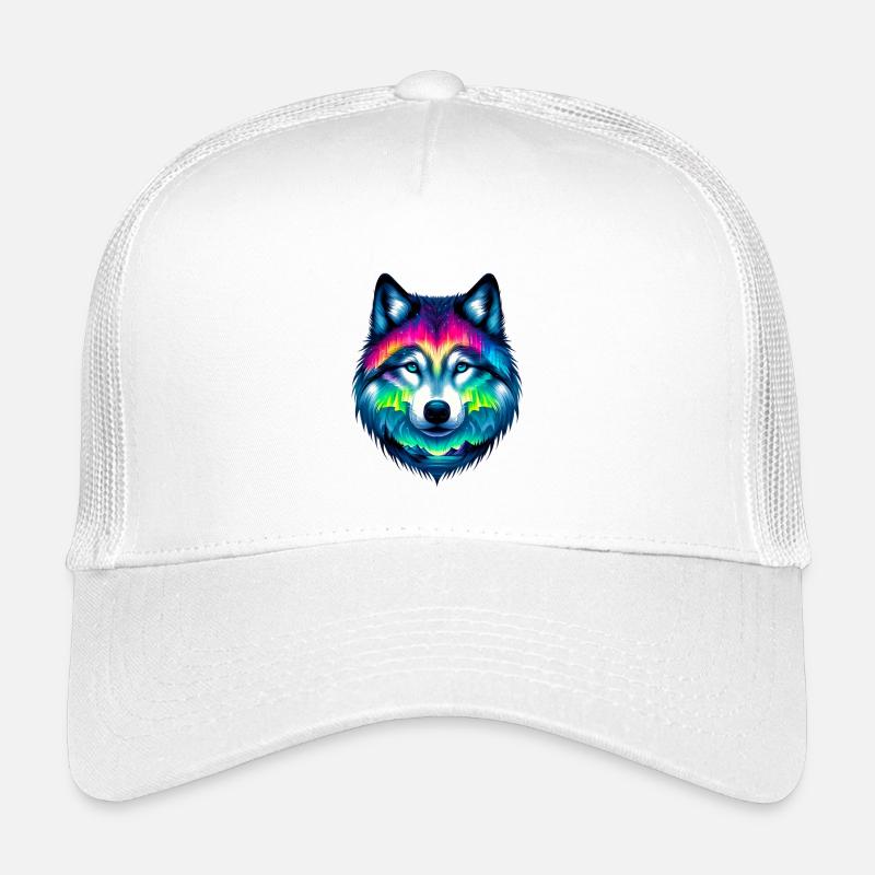 Wolf - Kinder Trucker-Cap - Weiß