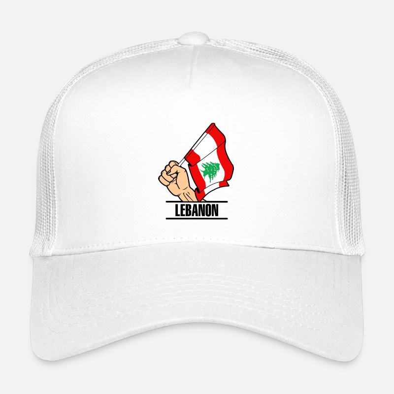 Flagge Libanon faust text LIBANON Kinder Trucker-Cap