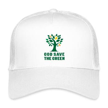 Jour de la Terre - God Save the Green - Casquette trucker enfant - blanc - Devant