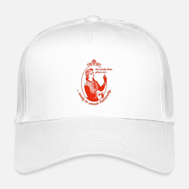 Ready to Smash Patriarchy - Kinder Trucker-Cap - Weiß