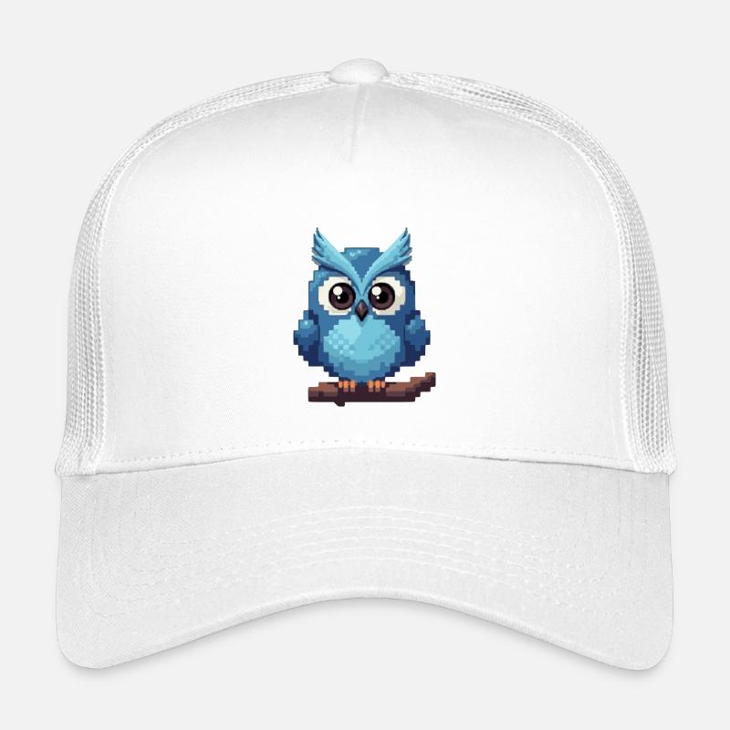 Pixel Owl – Style rétro 8 bits Casquette trucker enfant