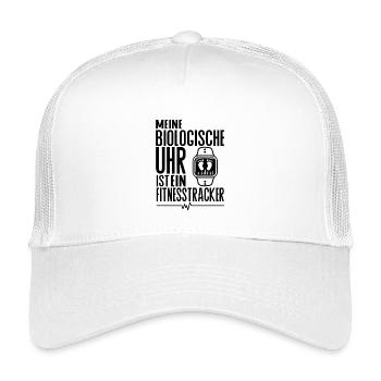 Meine biologische Uhr ist ein Fitnesstracker - Kinder Trucker-Cap - Weiß - Vorne