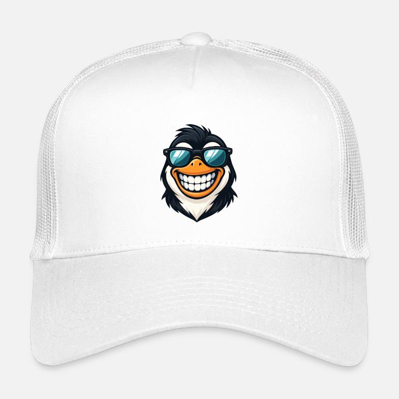 Cooler Pinguin Sonnenbrille Sommer Grinsen Spaß Kinder Trucker-Cap