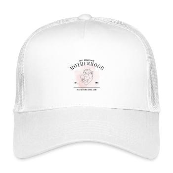Motherhood EST 2026 – You’re Doing Good Mom - Kinder Trucker-Cap - Weiß - Vorne