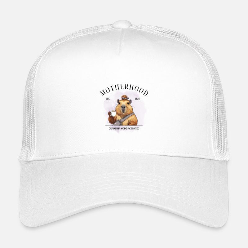 Mode Capymama activé – Motherhood 2026 Casquette trucker enfant