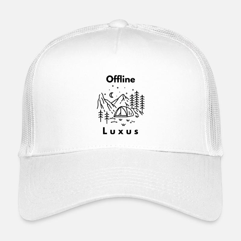 Offline Camping ist Luxus Kinder Trucker-Cap