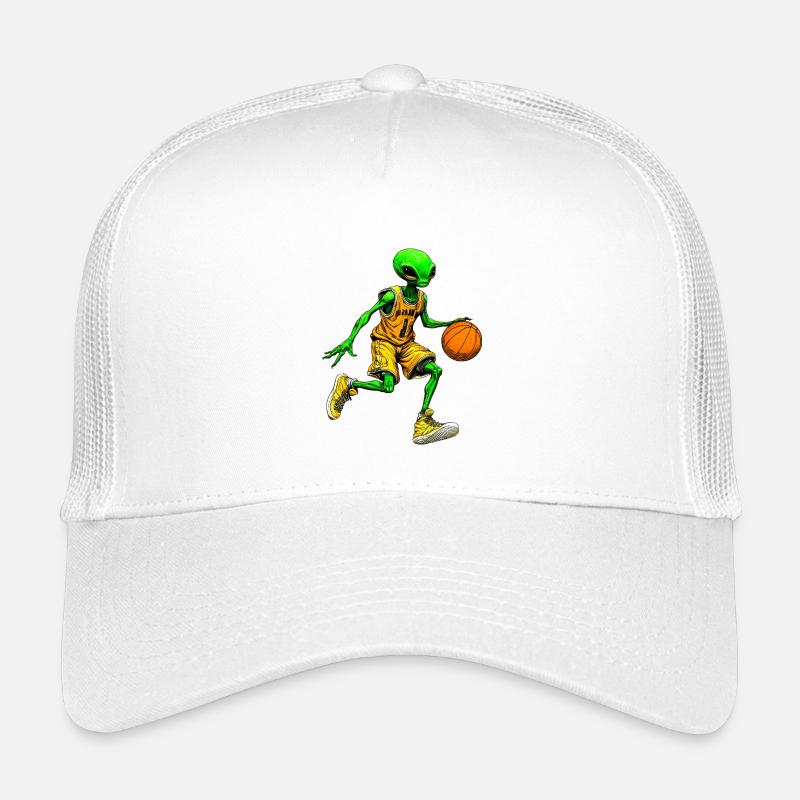 Basketballer Alien Kinder Trucker-Cap