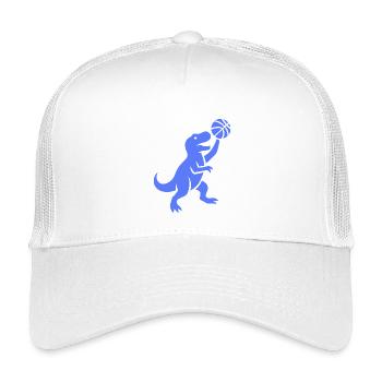 Jeté de basketteur à la silhouette minimaliste - Casquette trucker enfant - blanc - Devant