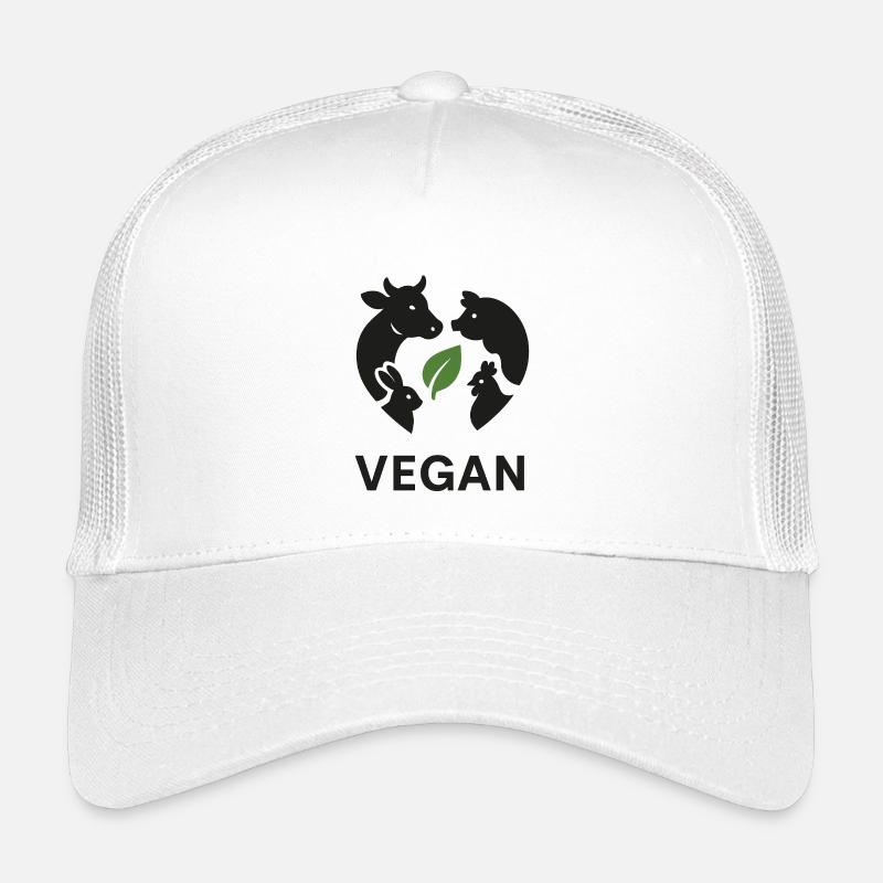 Vegan - Kinder Trucker-Cap - Weiß