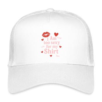 Playful confident emphasis - Kids’ Trucker Cap - white - Front