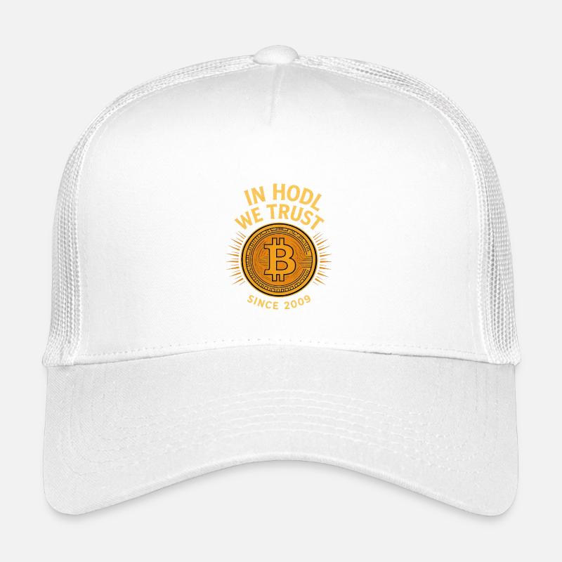 Bitcoin Trust Emblem Design Kinder Trucker-Cap