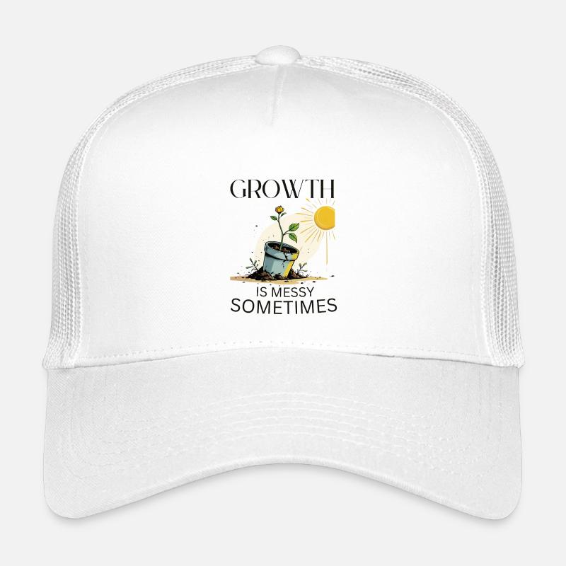 Wachstumsgeschichte mit Blume und Sonne Kinder Trucker-Cap