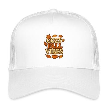 Gemütliche Herbststimmung - Kinder Trucker-Cap - Weiß - Vorne