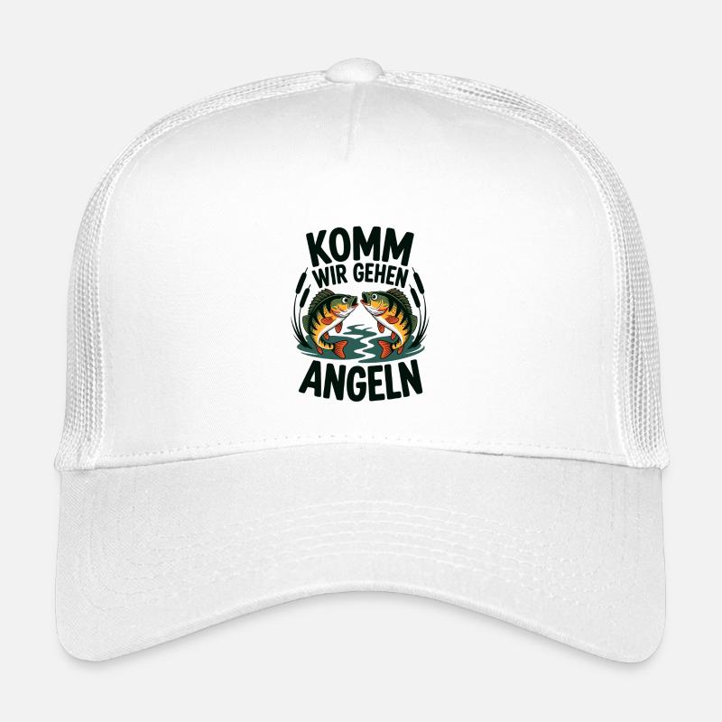 jumping perch for big and small anglers Kids’ Trucker Cap