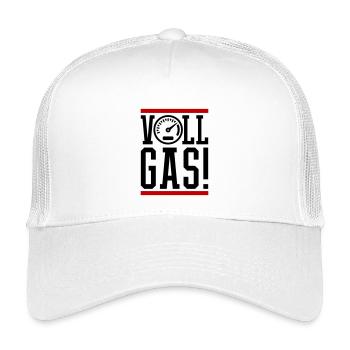 Full Throttle Speedometer Saying - Kids’ Trucker Cap - white - Front