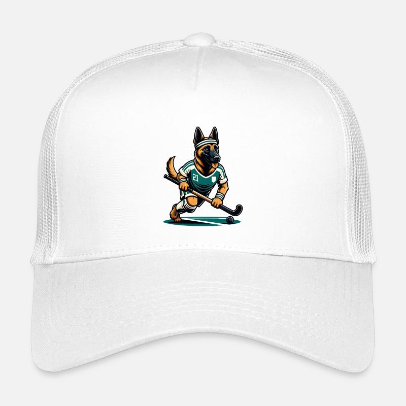 German Shepherd Field Hockey Player Number 21 Kids’ Trucker Cap