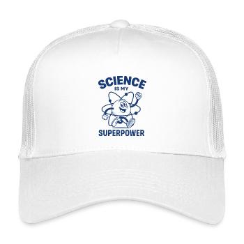 Scientific Superhero Motivated Design - Kids’ Trucker Cap - white - Front