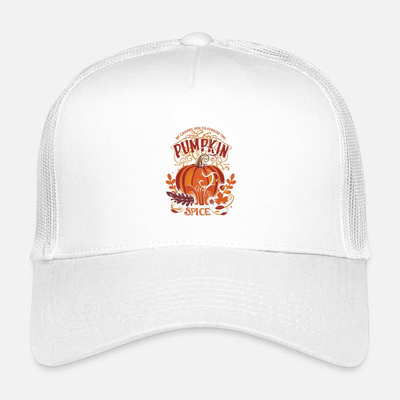 Pumpkin Pumpkin Fall Design Leaves Vintage Kids’ Trucker Cap