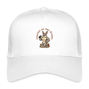 Kraftbunny Fitness Hasenheld Pumpen Gym - Kids’ Trucker Cap - white - Front
