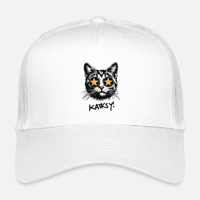 Katksy - Kinder Trucker-Cap - Weiß