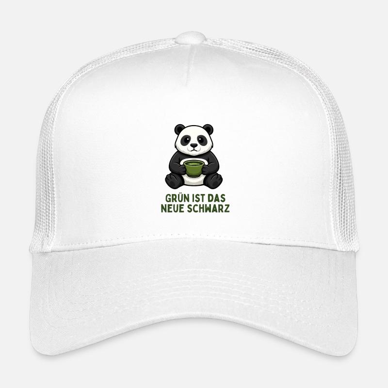 Panda Coffee Time Green Tea Drink Kids’ Trucker Cap