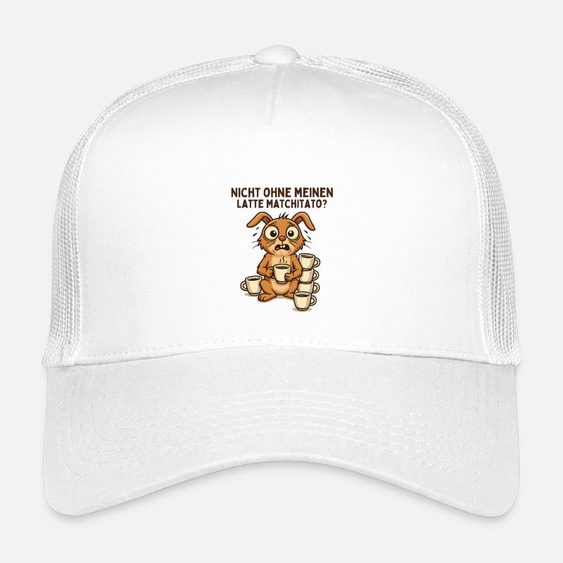 Pas sans mon illustration de lapin de houblon de café Casquette trucker enfant