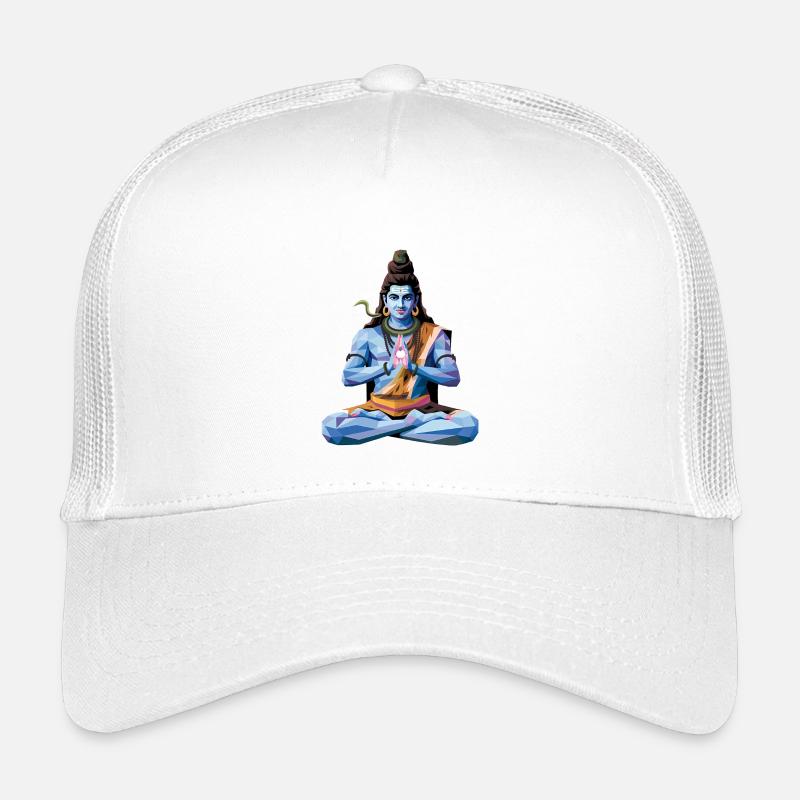 Shiva - Cool Low Poly Indian Mythology Logo Kids’ Trucker Cap