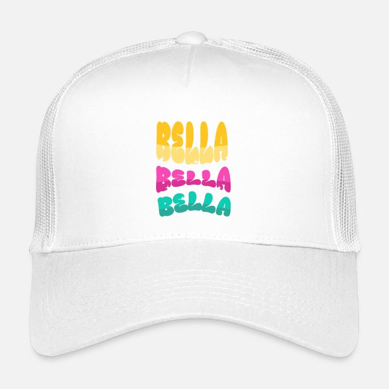 Bella Bella Tricolor Font Kids’ Trucker Cap
