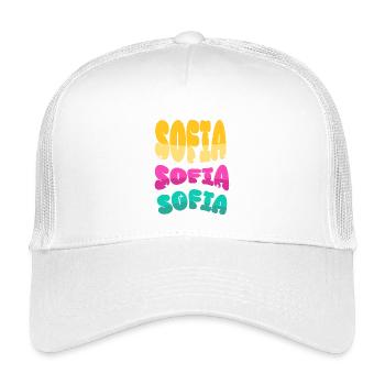 Sofia - Kids’ Trucker Cap - white - Front