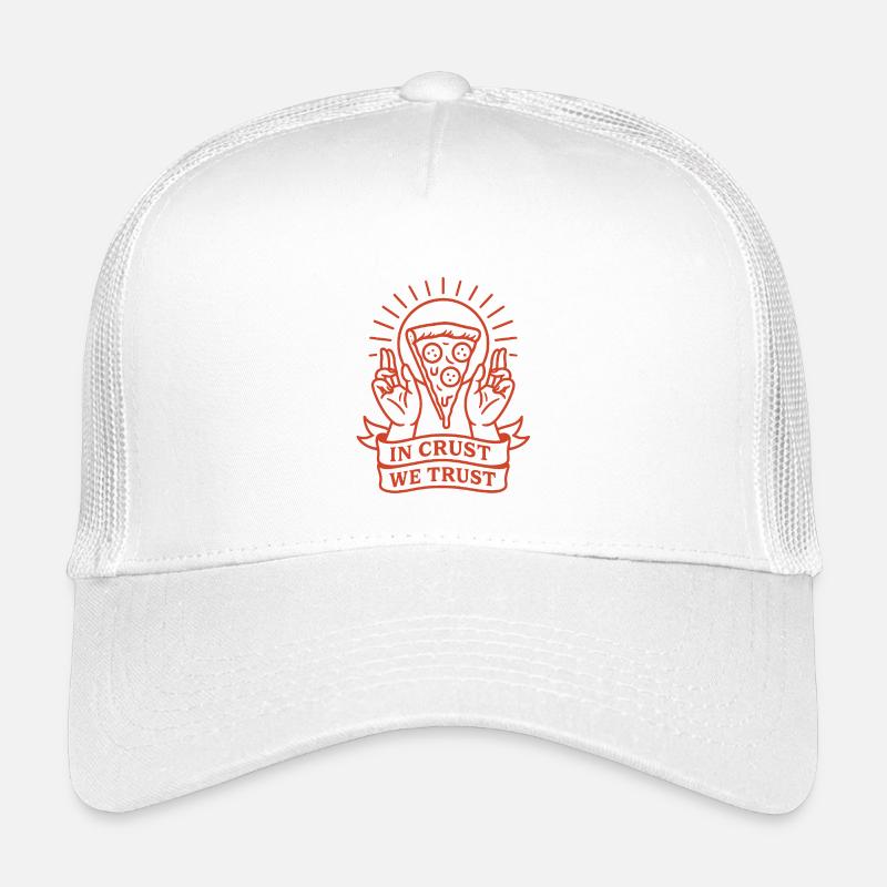 In Crust We Trust – Funny Pizza Design Kids’ Trucker Cap