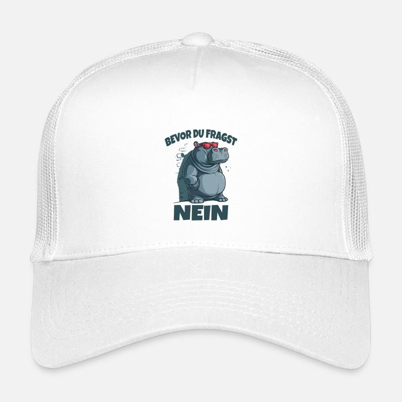 Before You Ask No Hippo Kids’ Trucker Cap
