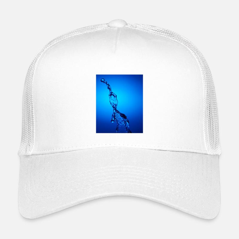 Blue Backlit Water Abstract Kids’ Trucker Cap