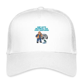 Wildlife accident with fish - Kids’ Trucker Cap - white - Front