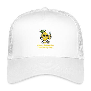 Zitrus Shredder auf Skateboard - Kinder Trucker-Cap - Weiß - Vorne