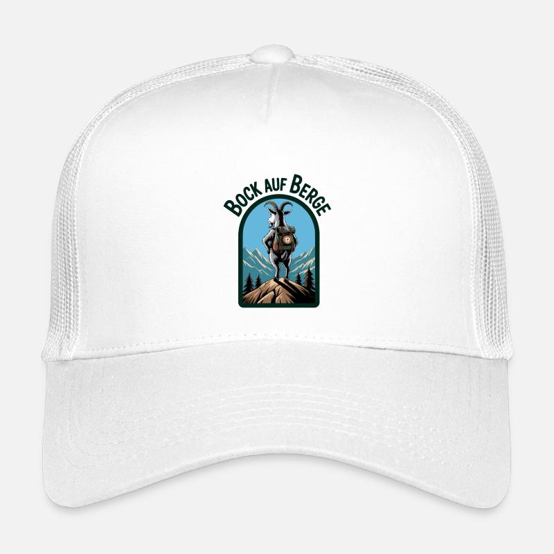 Mountain goat with backpack Kids’ Trucker Cap