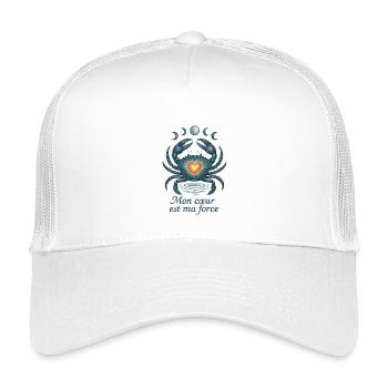 Krebs Sternzeichen - Astrologie - Kinder Trucker-Cap - Weiß - Vorne