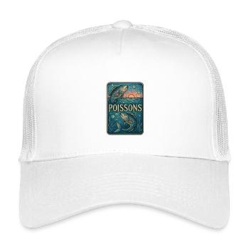 Fische Sternzeichen - Astrologie - Kinder Trucker-Cap - Weiß - Vorne