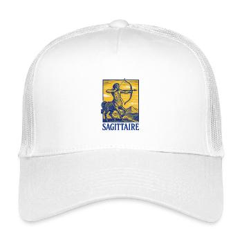Sternzeichen Schütze - Astrologie - Kinder Trucker-Cap - Weiß - Vorne