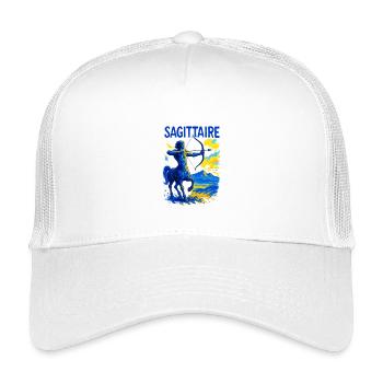 Sternzeichen Schütze - Astrologie - Kinder Trucker-Cap - Weiß - Vorne