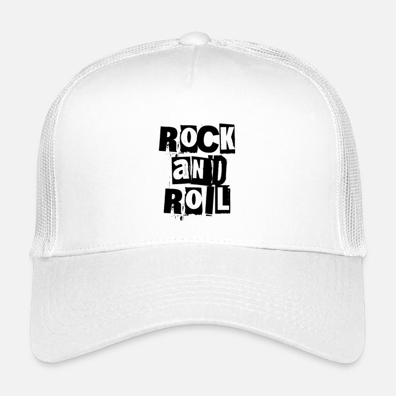 Rock'n'Roll-Logo mit fettem und distressed-Logo Kinder Trucker-Cap