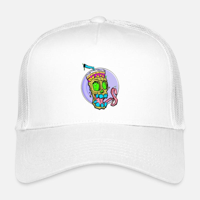 Crâne néon avec choc de couleur Casquette trucker enfant