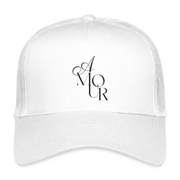 Elegantes Monogramm Amour  - Kinder Trucker-Cap - Weiß - Vorne