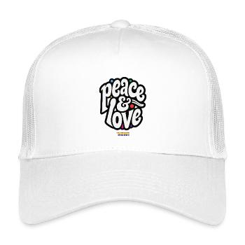 PEACE LOVE #5 - let's talk - Casquette trucker enfant - blanc - Devant